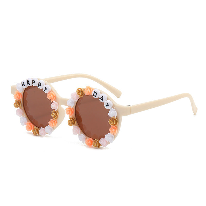 PC al por mayor 2023 NUEVA AMELIA Capri Flower Kids Gafas de sol